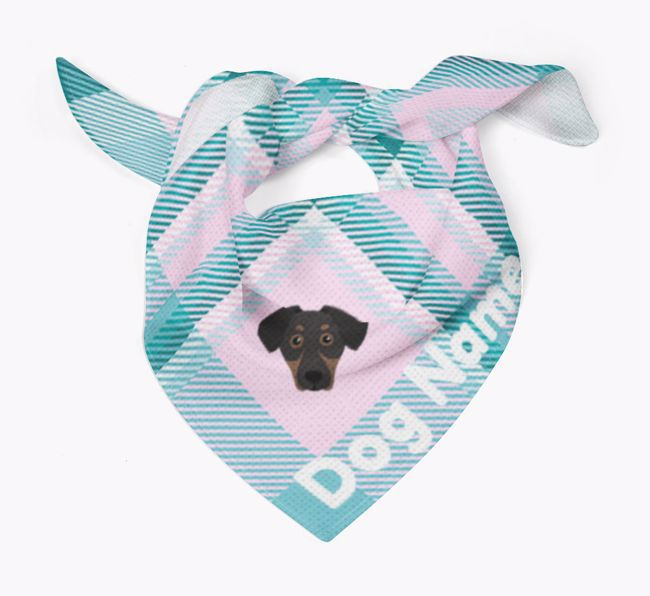 Personalised Tartan Dog Bandana for {dogsName}